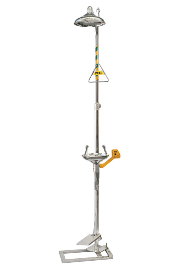 Safety Shower and Eyewash with Pedal